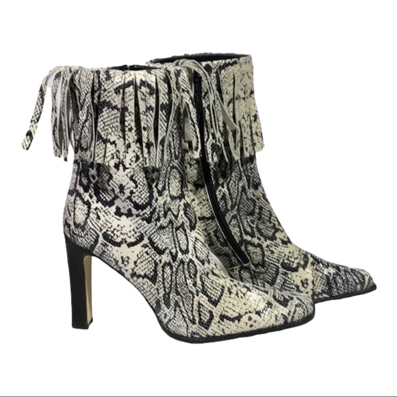 Costablanka Shoes - Costablanca Women’s Leather Ankle Hight Block Heeled Boots,10M